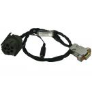 CBL-J1708 -02: SAE J1708 Cable with DB9 Female Connector, HD10 Serial 6-way Receptacle and Power Jacket