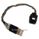 CBL-RJ12-POGO: Flexible RJ12 Cable with 6-pin POGO Connector - Black fixture