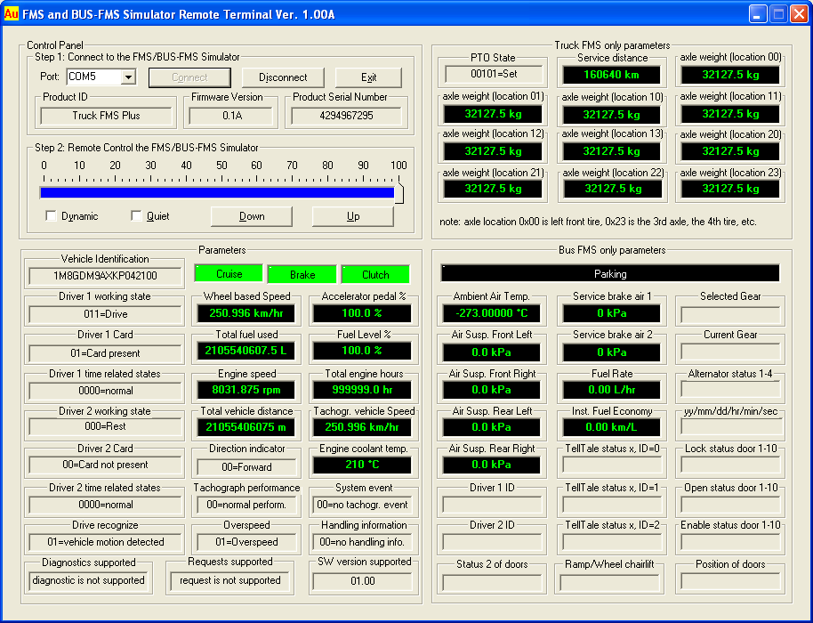 Truck FMS Remote Terminal for Plus edition