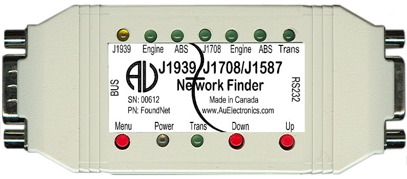 Au SAE J1939 and / or J1708 and J1587 Network finder